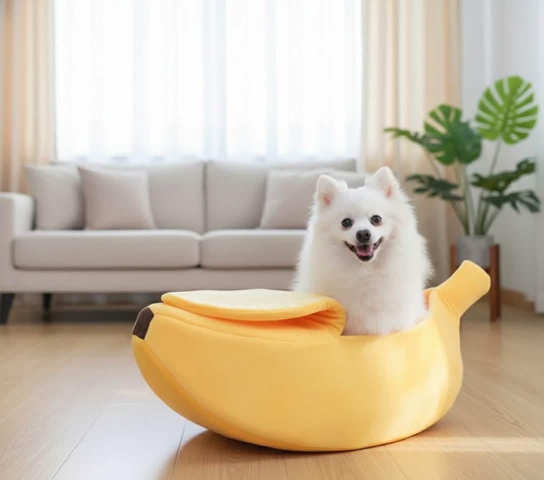 Petsify Peel-n-Sleep™ Banana Pet Bed