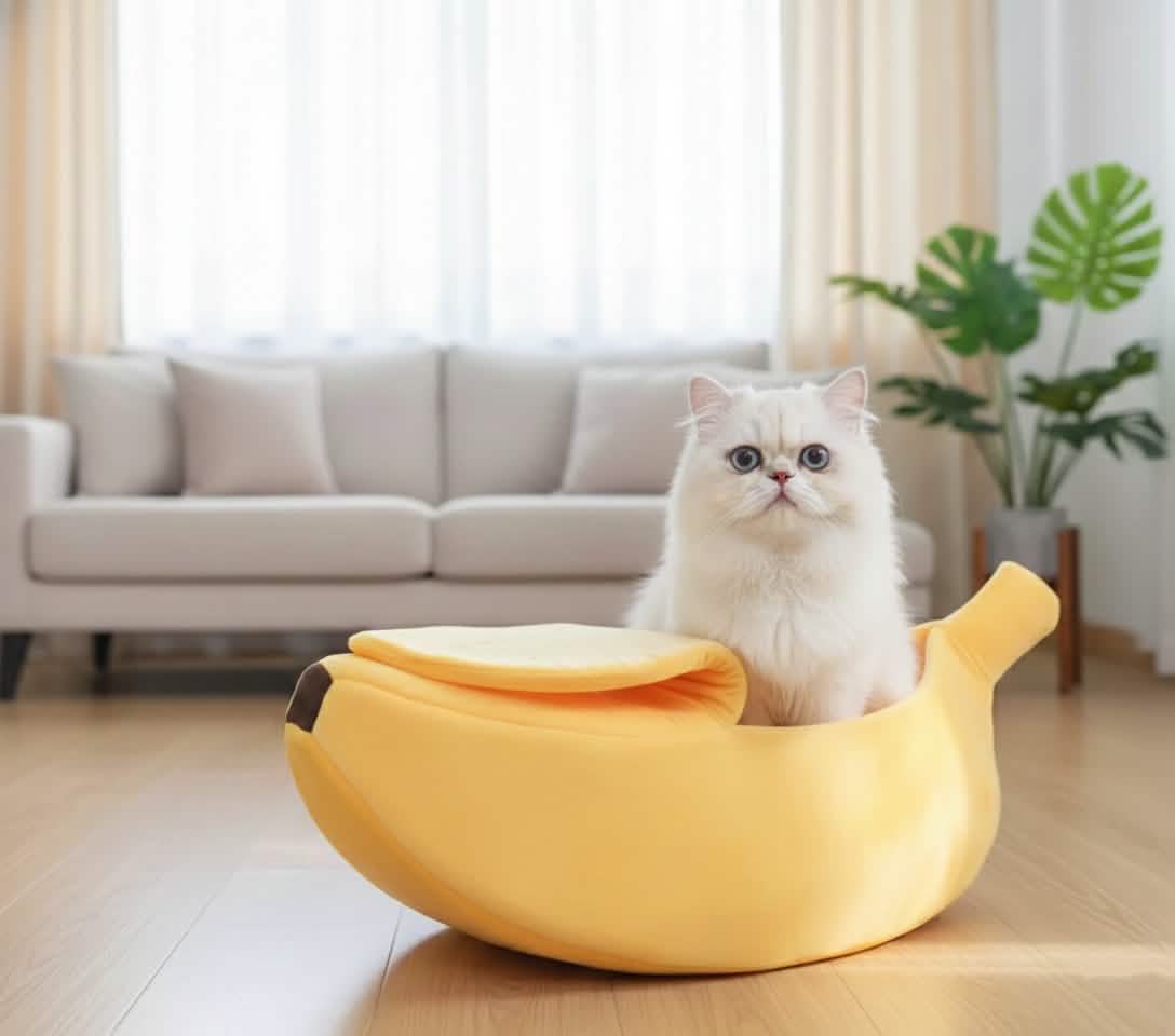 Petsify Peel-n-Sleep™ Banana Pet Bed