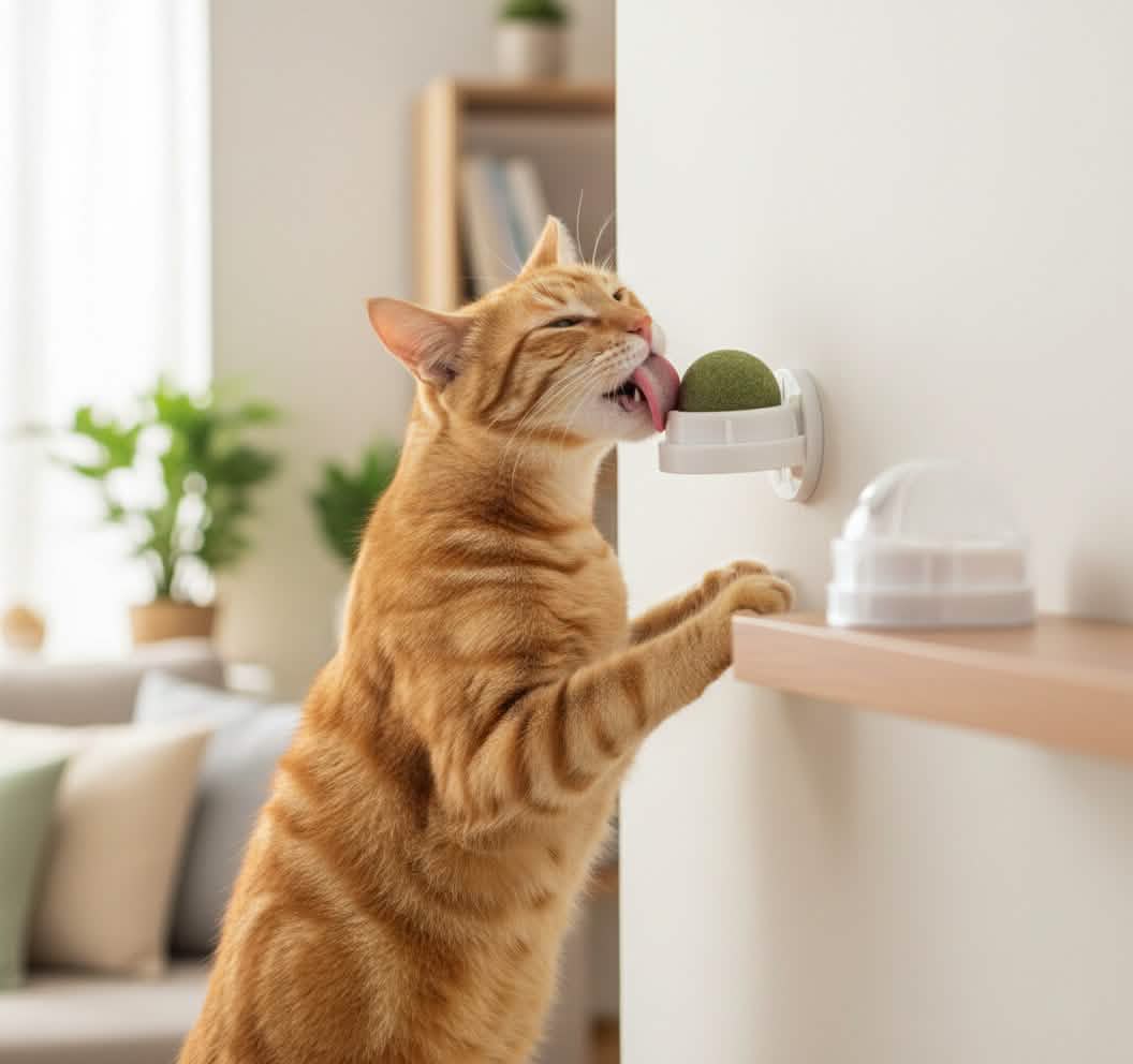 Petsify ZenSphere™ Wall-Mounted Catnip Ball