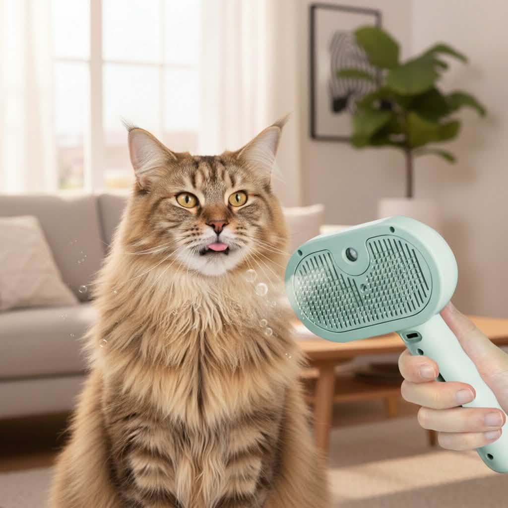 Petsify Steam-Groom™ Mist Deshedding Brush