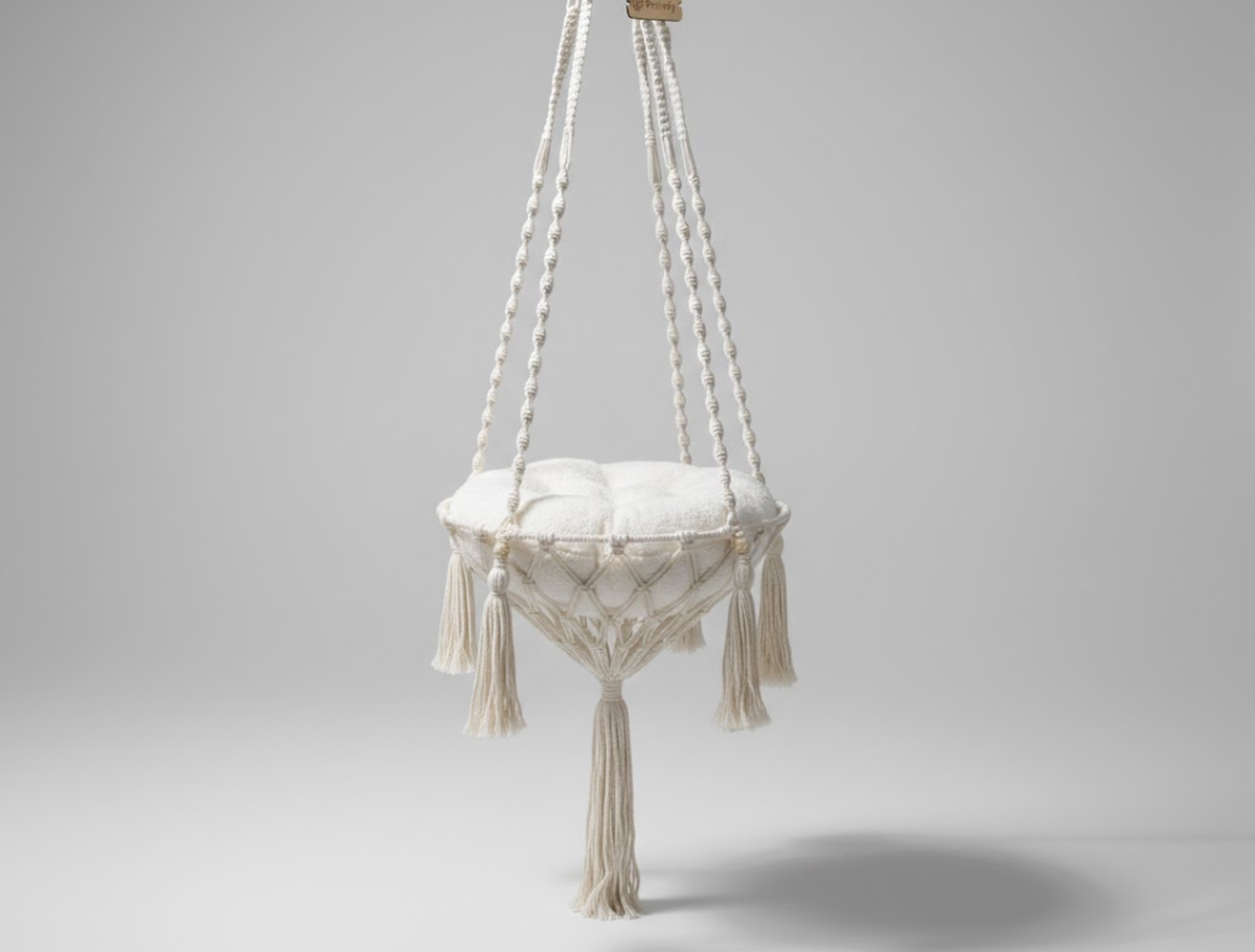Petsify CloudSwing™ Hand-Woven Cat Hammock