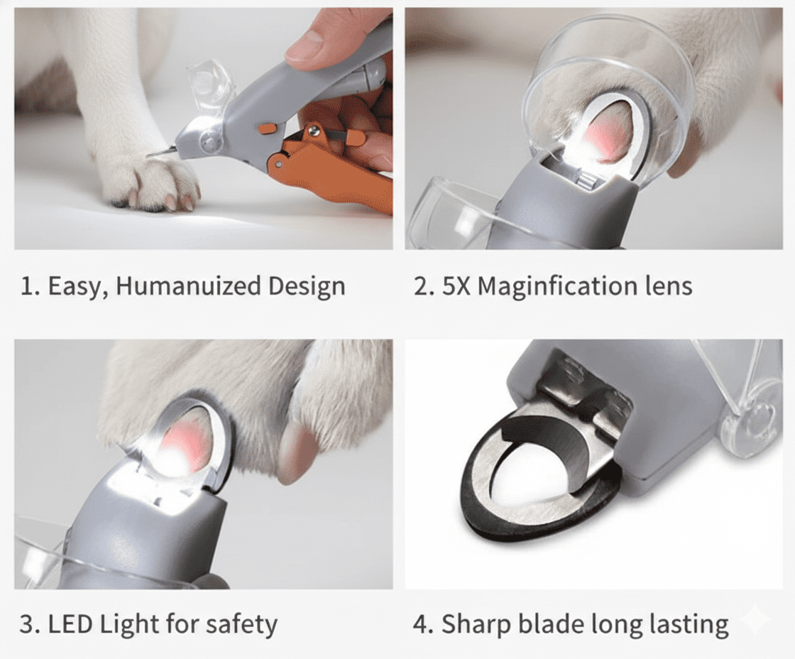 Petsify LumiTrim™ LED Pet Nail Clippers