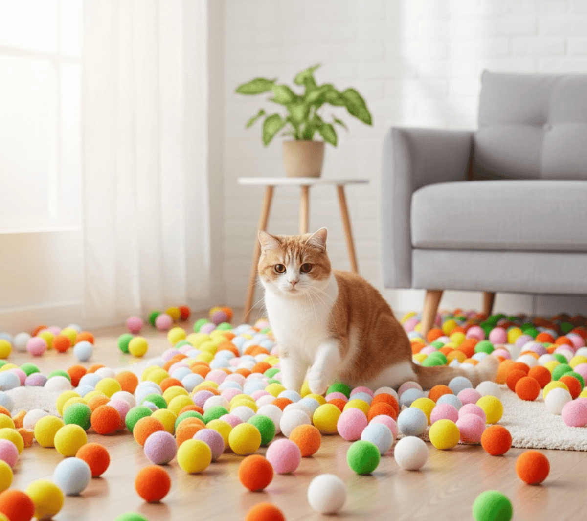 Petsify PounceLaunch™ Interactive Cat Ball Launcher